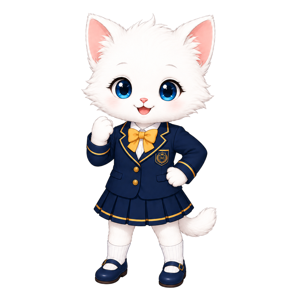 生徒りくちゃん・自信のある表情