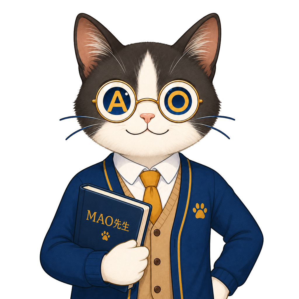 MAO先生・自信のある表情