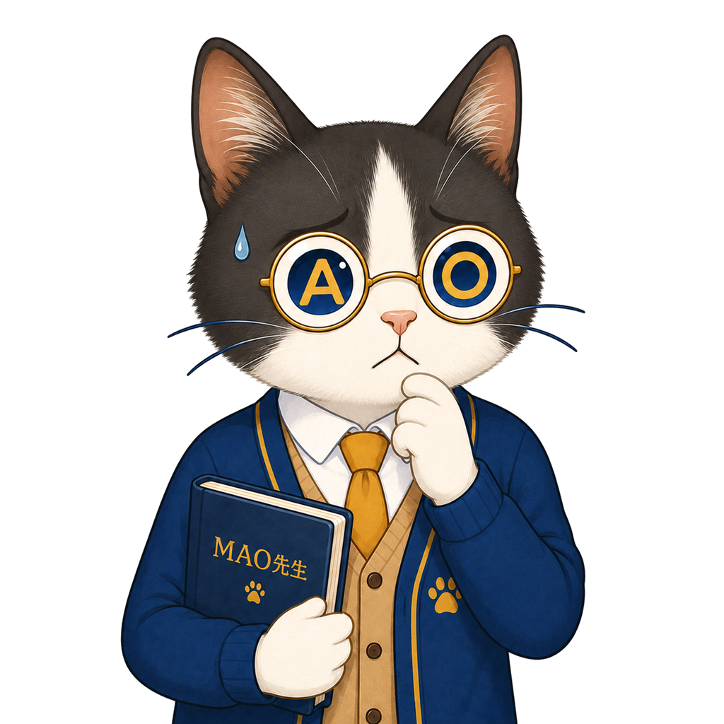 MAO先生・困っている