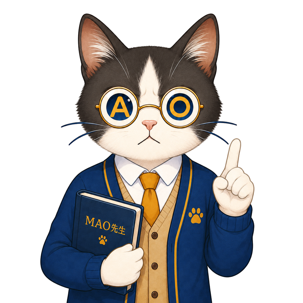 MAO先生・注意している